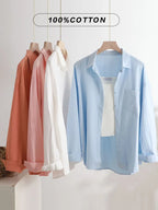 100% Cotton Casual Cotton  Shirt Women