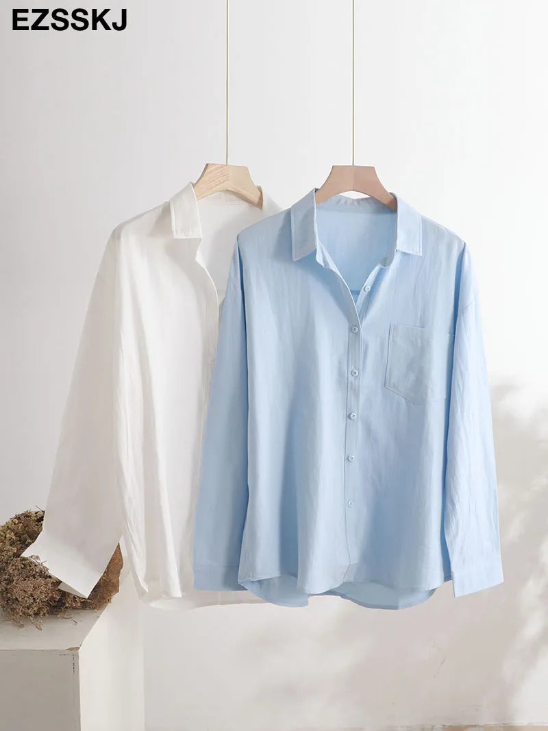 100% Cotton Casual Cotton  Shirt Women