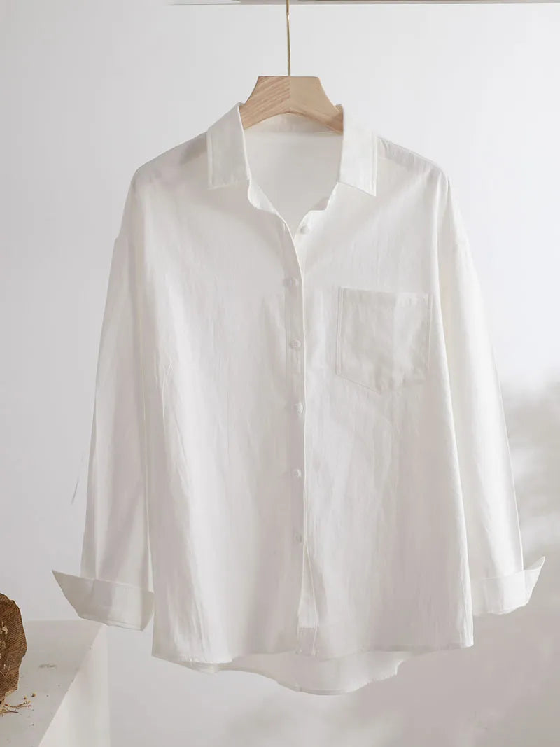 100% Cotton Casual Cotton  Shirt Women