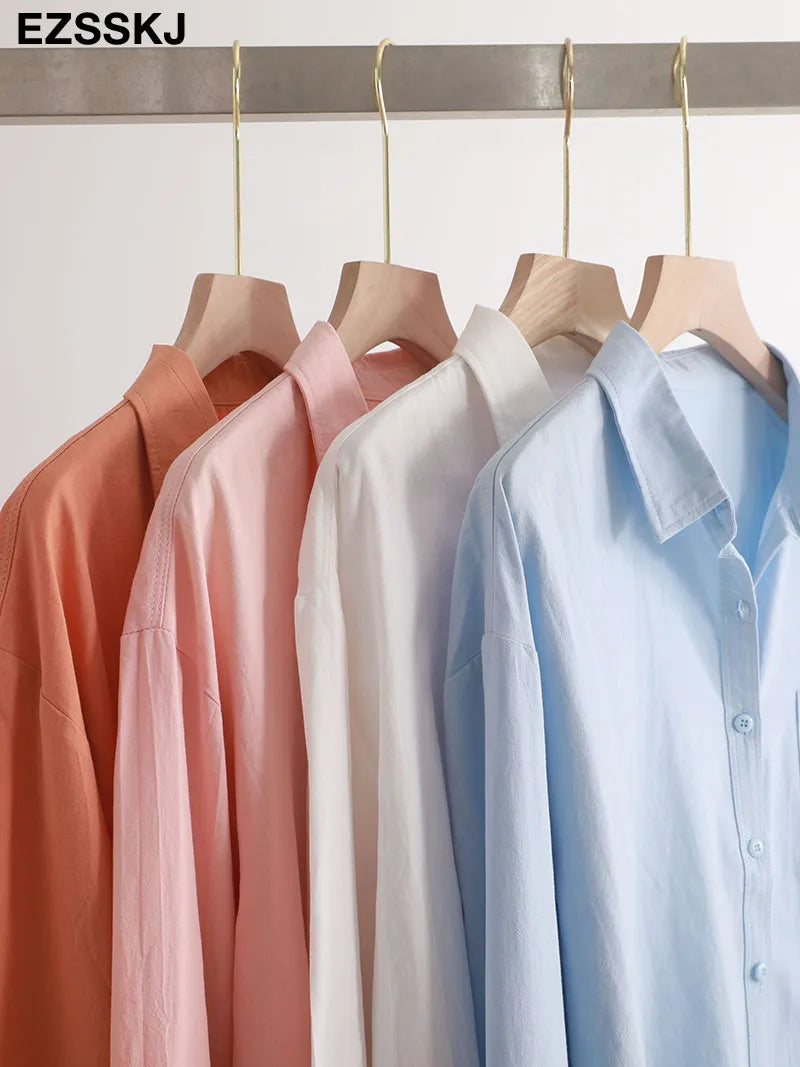 100% Cotton Casual Cotton  Shirt Women