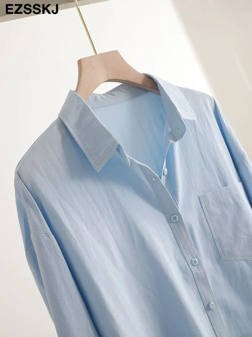 100% Cotton Casual Cotton  Shirt Women
