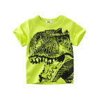Dinosaur Cartoon Kids Boys Clothes 100% Cotton T-Shirts  Summer Clothing
