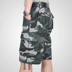 Summer Cargo Shorts Men Camouflage Camo Casual Cotton