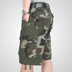Summer Cargo Shorts Men Camouflage Camo Casual Cotton