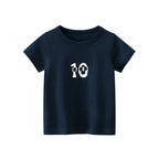 Boys Girls  100% Cotton  T-Shirts Train Bear Cartoon Children