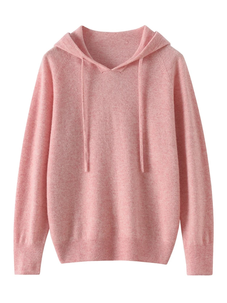 Women's Cashmere Autumn Hoodie – Luxury Comfort in Every Wear