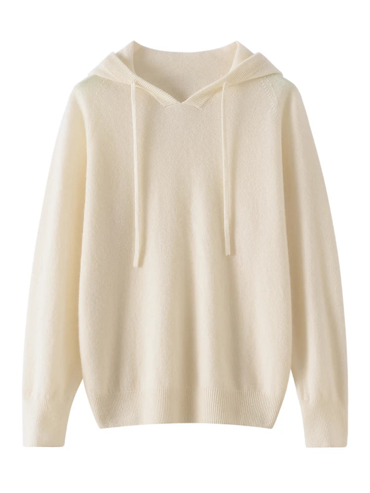 Women's Cashmere Autumn Hoodie – Luxury Comfort in Every Wear