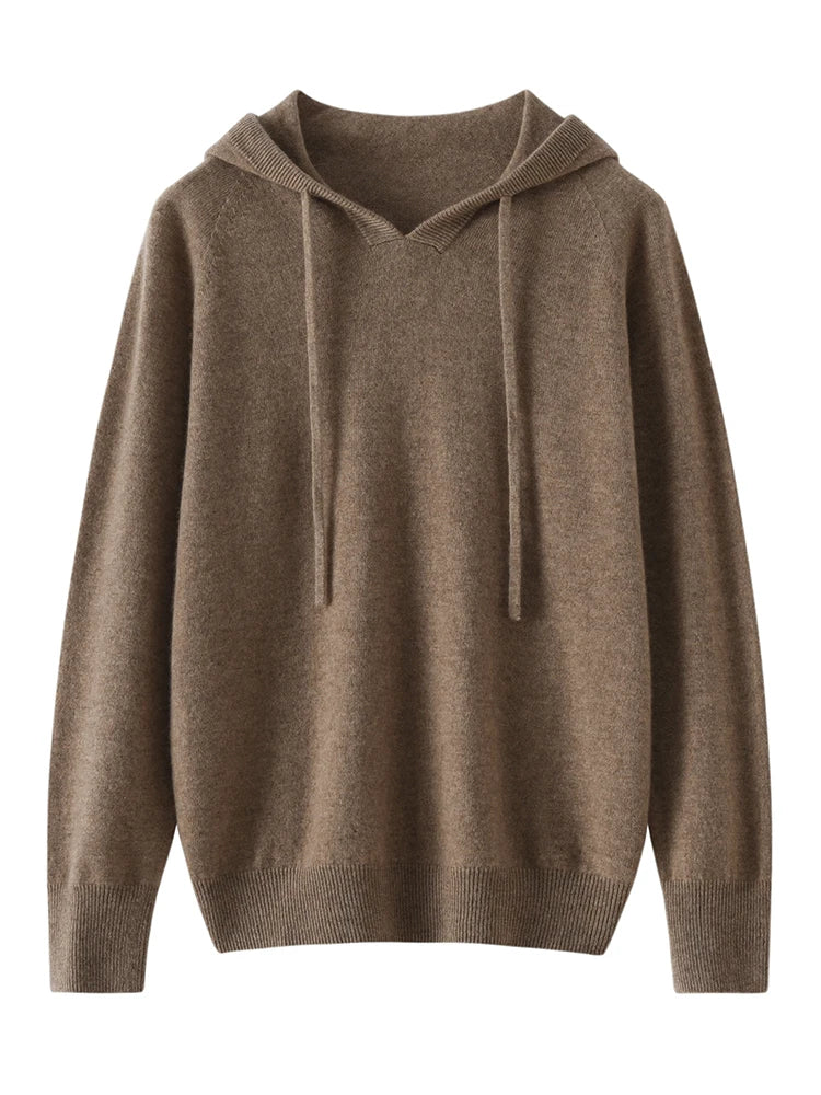 Women's Cashmere Autumn Hoodie – Luxury Comfort in Every Wear