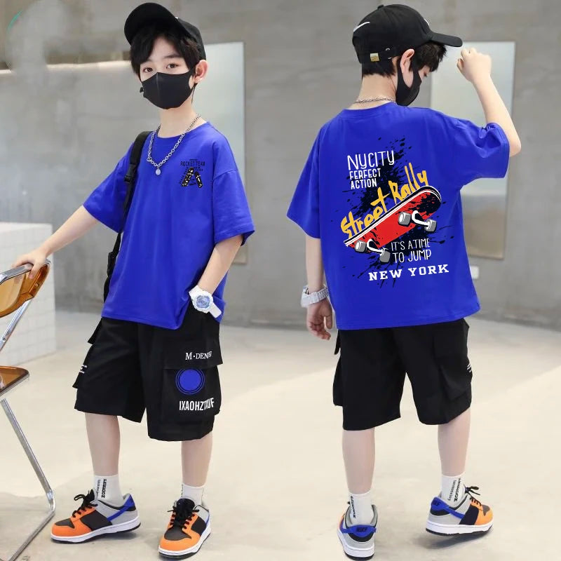 T Shirt 100%Cotton Tops Tees Boys Girls Clothes Short Sleeve T Shirts Children