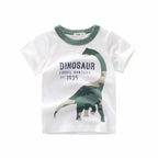 Dinosaur Cartoon Kids Boys Clothes 100% Cotton T-Shirts  Summer Clothing