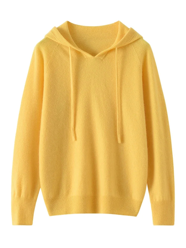 Women's Cashmere Autumn Hoodie – Luxury Comfort in Every Wear