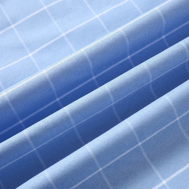 100% Cotton Men Oxford Short Sleeve Summer  Male Shirt Business